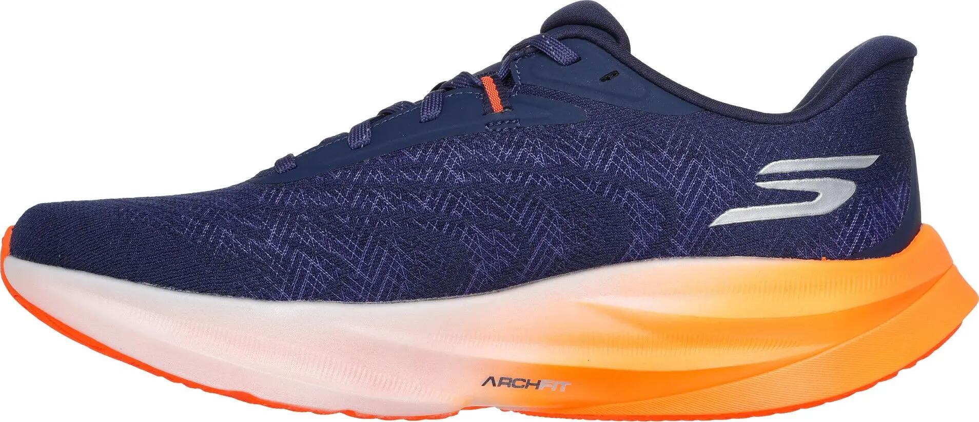 Zapatillas de running Skechers Aero Spark azul/naranja para hombre 2/5