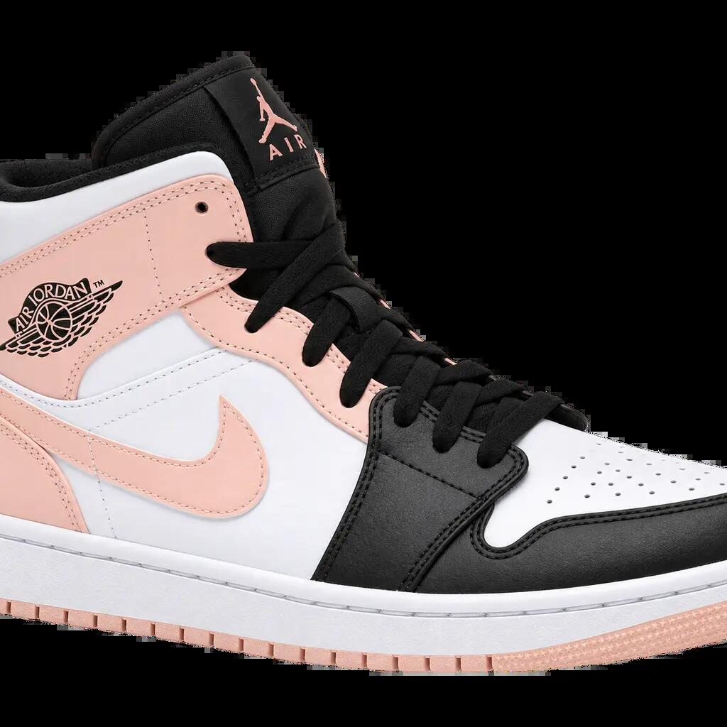 Pánske stredne vysoké tenisky, dvojfarebné - Jordan 1 Mid - červené