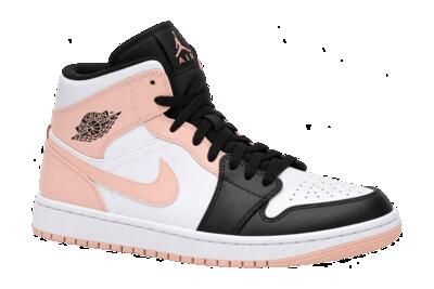 Heren - sneakers - schoenen - mid-top, tweekleurig - jordan 1 mid - rood