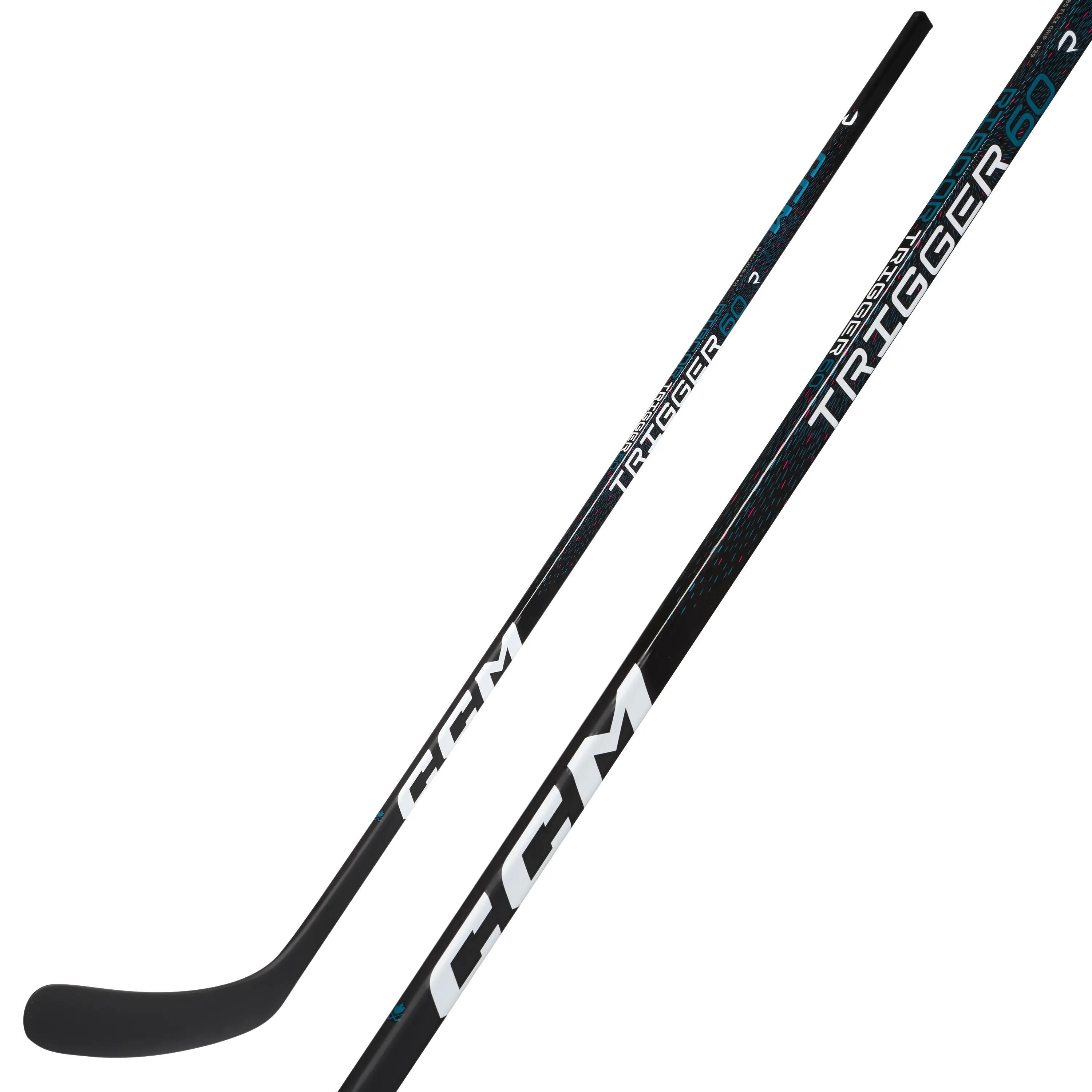 CCM Ribcor Trigger 60 Junior Hockey Composite Stick Black – R 4/8