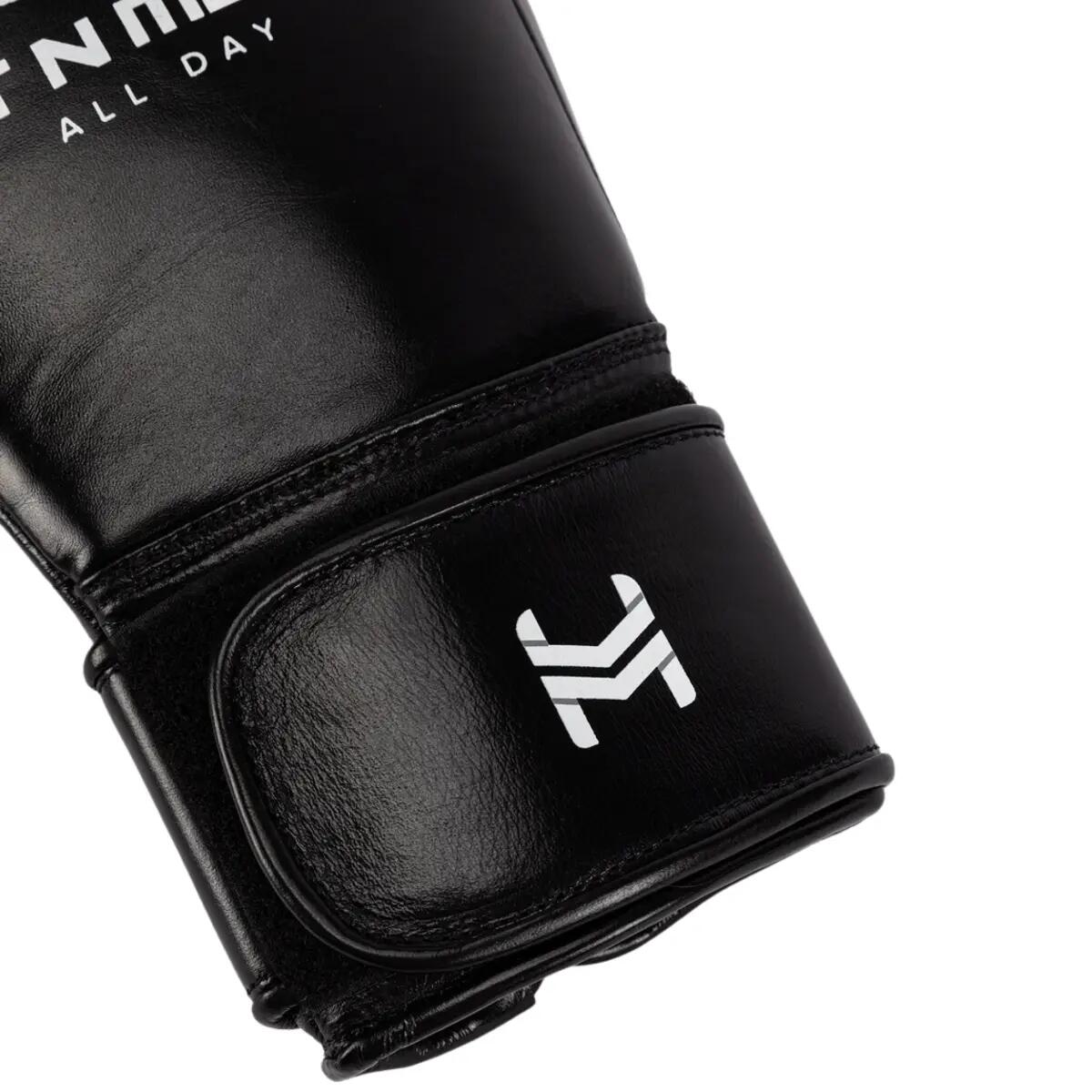 Gants de boxe HitnMove Agility Noir/Rouge métallisé 12oz 11/12