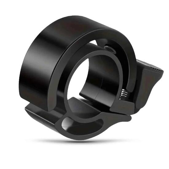 Kompakte Fahrradklingel schwarz Fahrradglocke 90 db für Lenker mit D 22-24 mm
