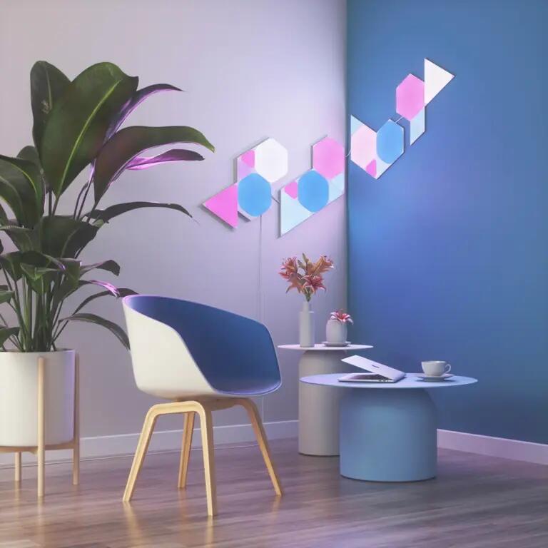 Painéis de luz Nanoleaf Shapes Triangles Mini, conjunto de 10 8/12