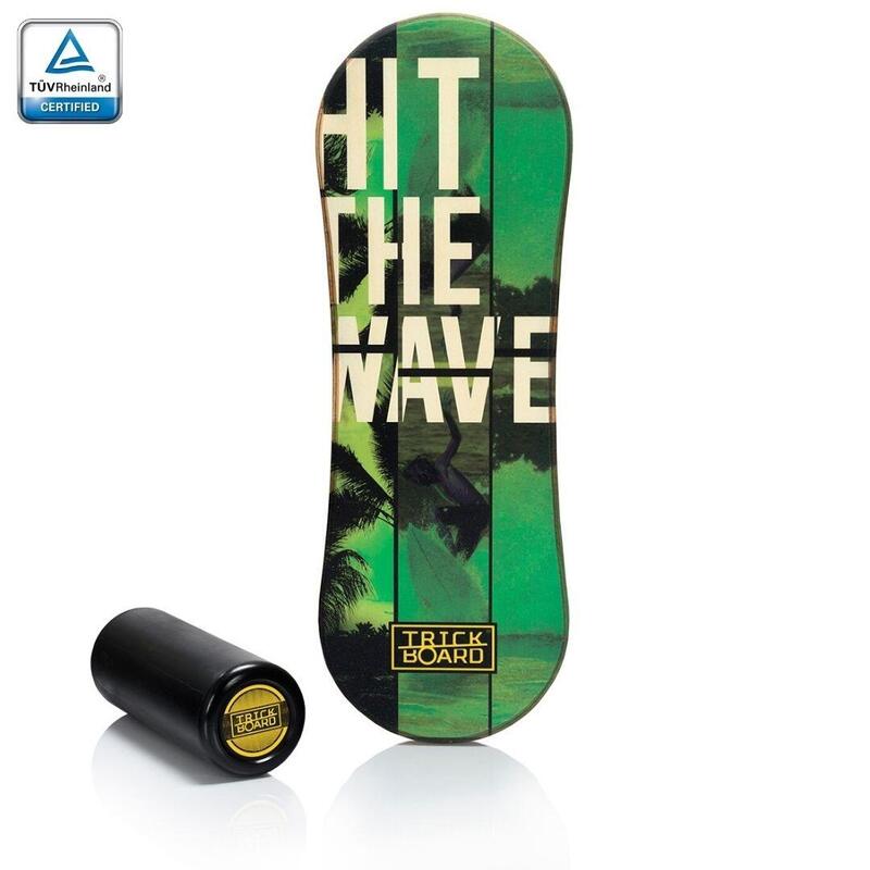 Deska do balansowania TRICKBOARD CLASSIC HIT THE WAVE z czarnym wałkiem TÜV