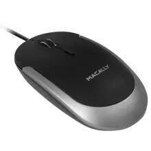 Rato ótico USB-C com fio Macally DynaMouse - preto/cinzento 3/5