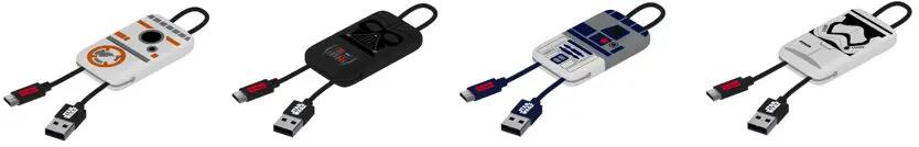 Cabo usb-microusb - chaveiro - star wars BB-8 2/2