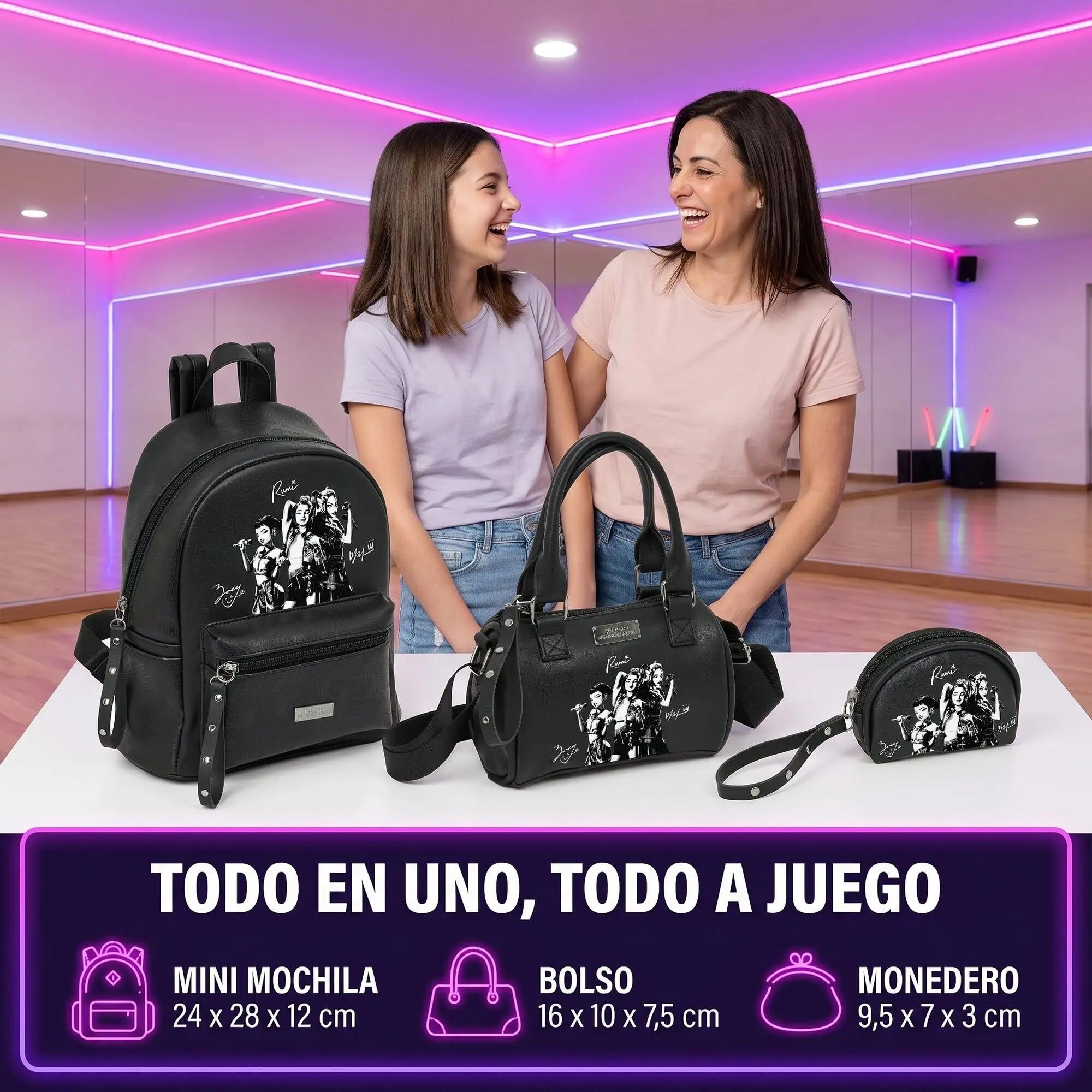Set K-Pop Demon Hunters Spirit: Mini Zaino, Borsa e Portamonete Similpelle 6/6