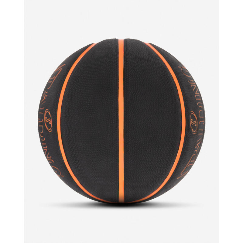 Bola basquete spalding street phantom preta e laranja tamanho 7