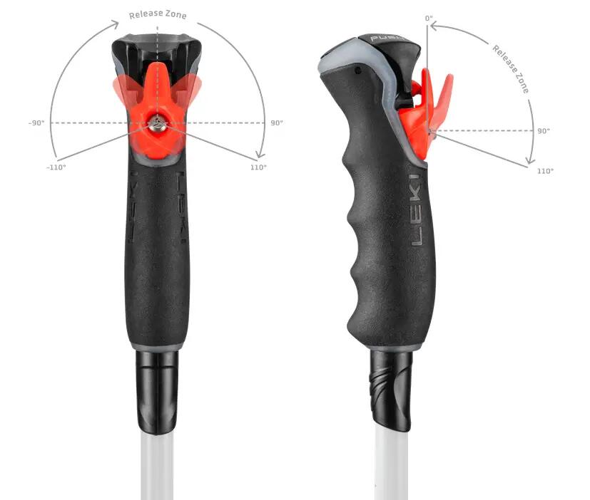 Kije narciarskie zjazdowe Leki 3D Carbon 14 Women, 26/27 115 cm 7/8