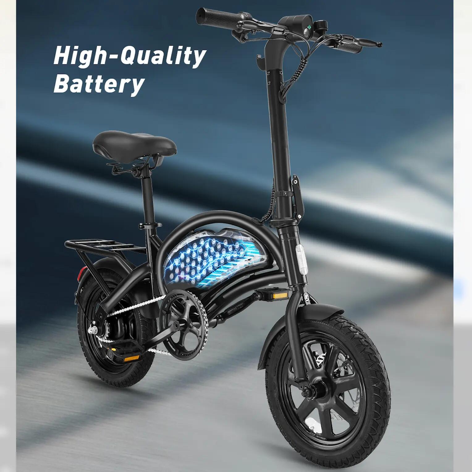 Mestský elektrobicykel pre dospelých DYU D3F MINI 14" pláště 5/15
