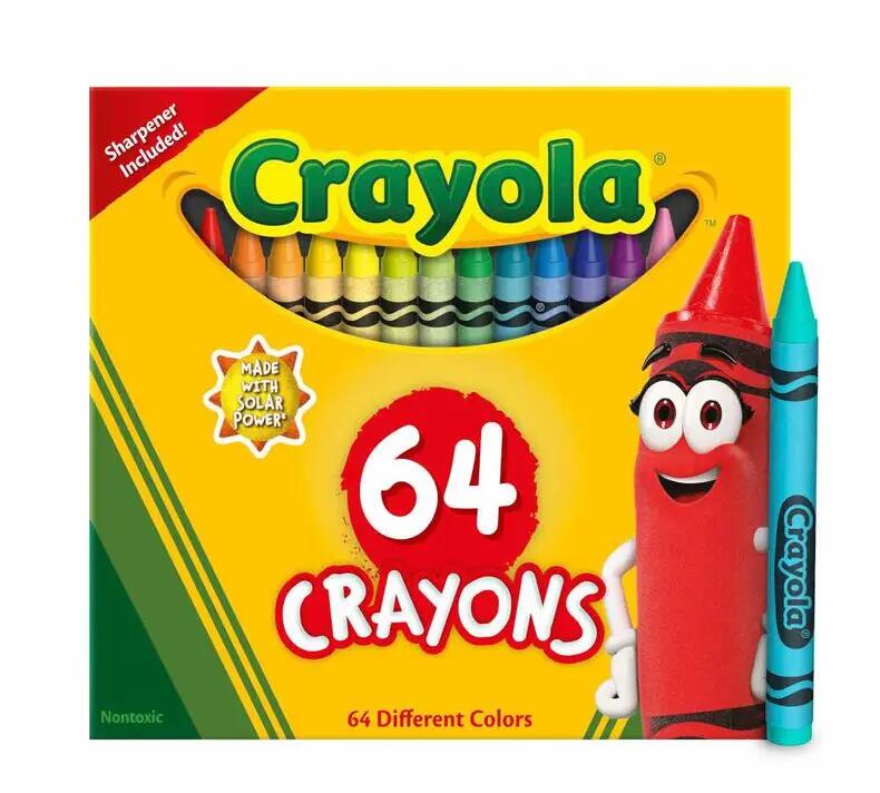 Conjunto de 64 lápis de cera coloridos 2/4