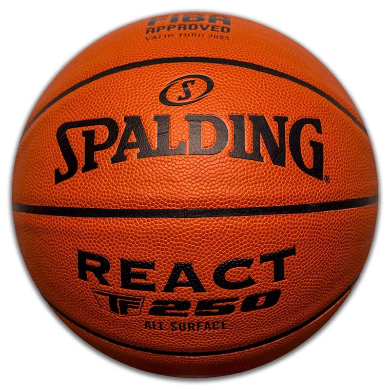 Piłka do koszykówki Spalding React TF-250 Indoor Outdoor r. 7 FIBA logo