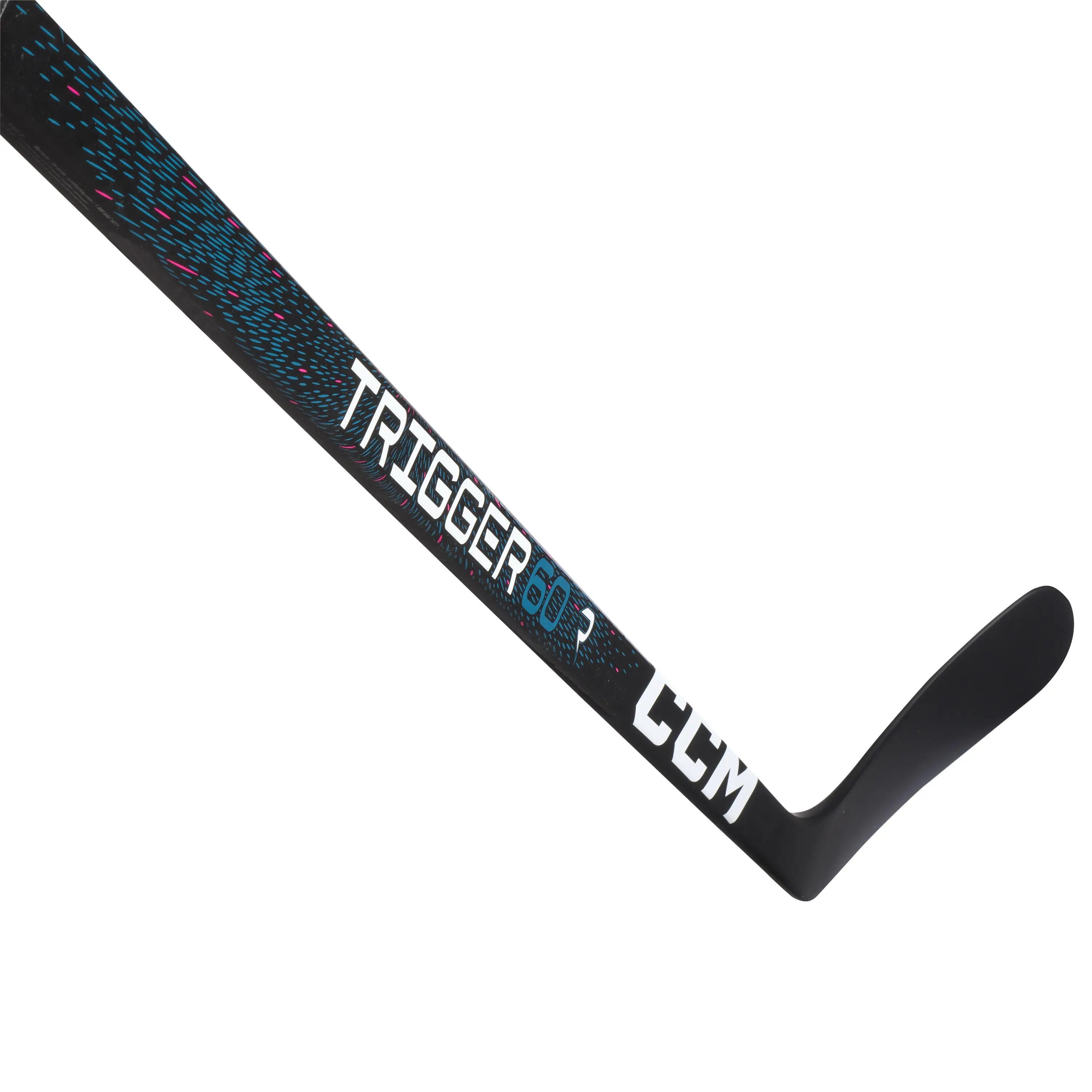 CCM Ribcor Trigger 60 Youth stick compósito de hóquei preto – L 8/8