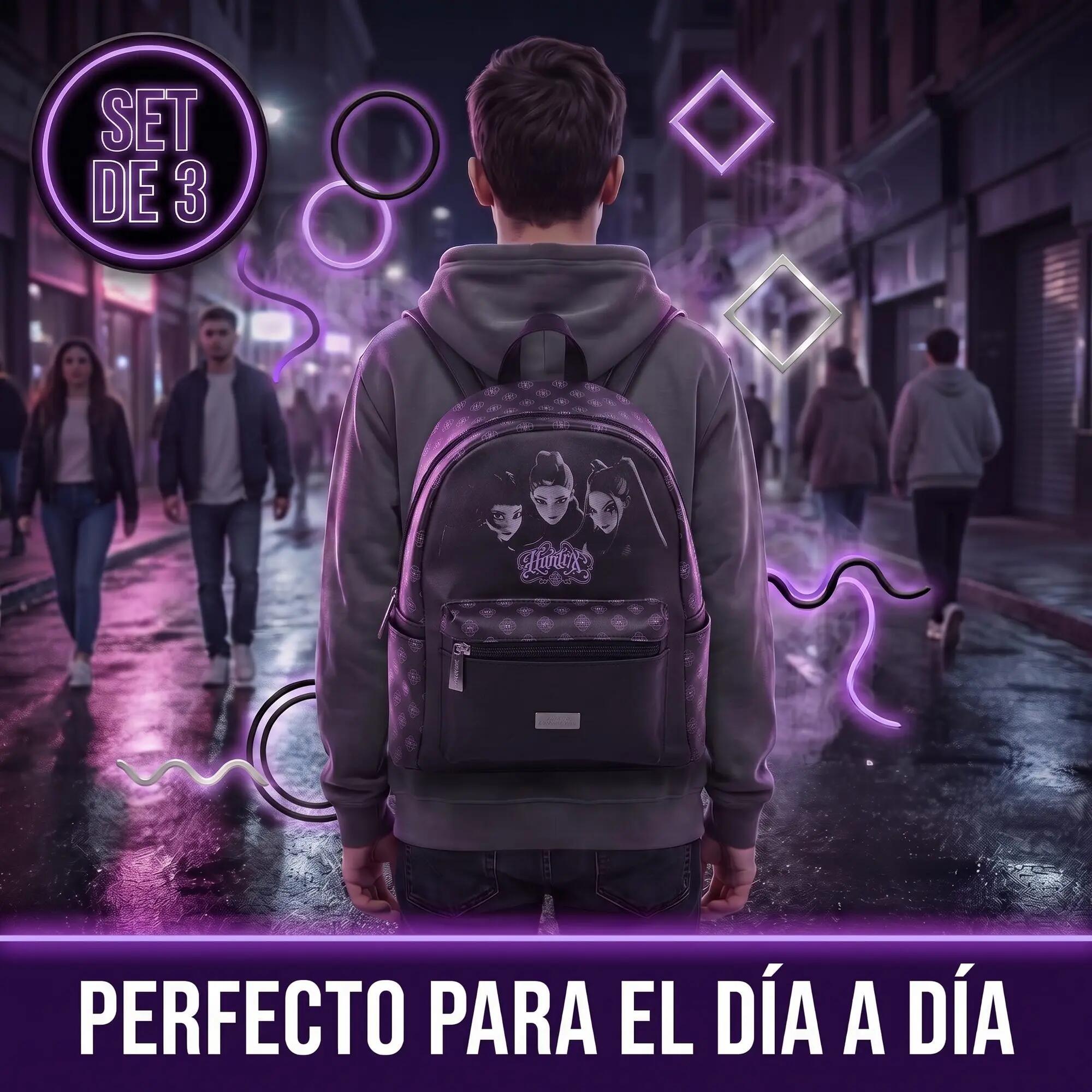 Set K-Pop Demon Hunters Song: Mini Zaino, Borsa e Portamonete Similpelle 5/6