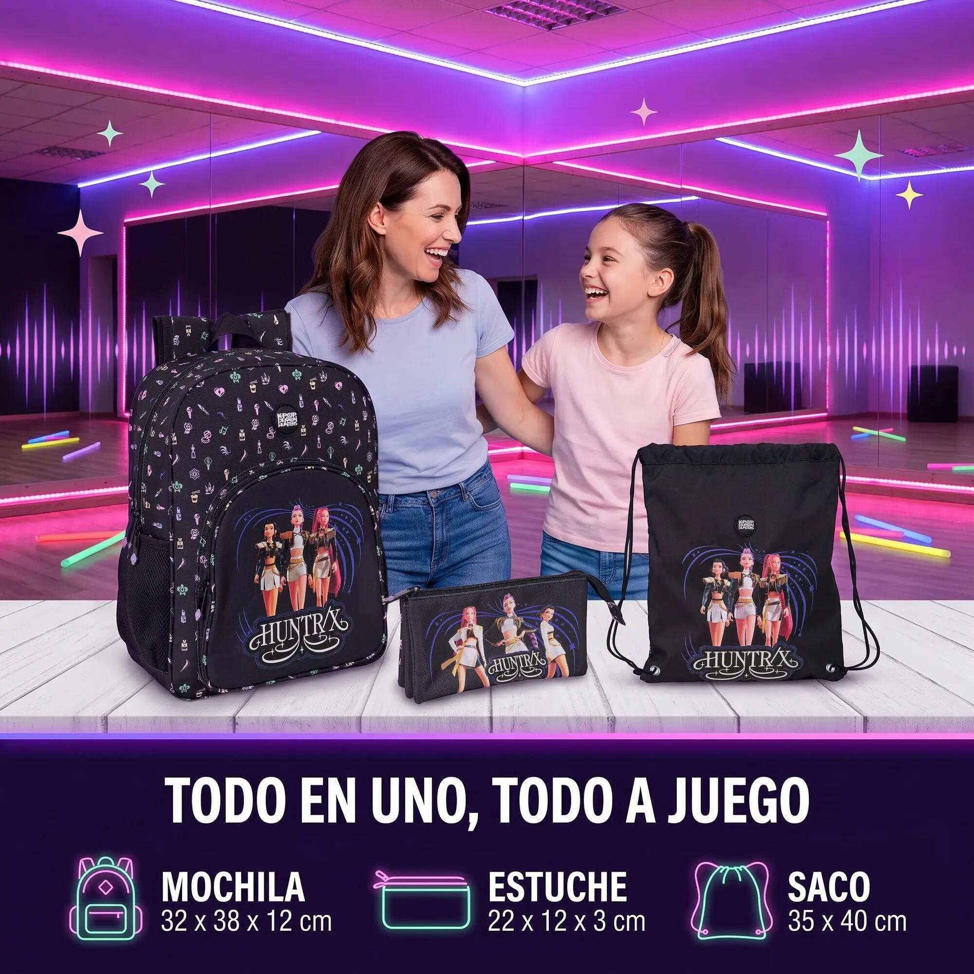 Set K-Pop Demon Hunters Sound: Zaino, Astuccio e Sacca Sport 6/6