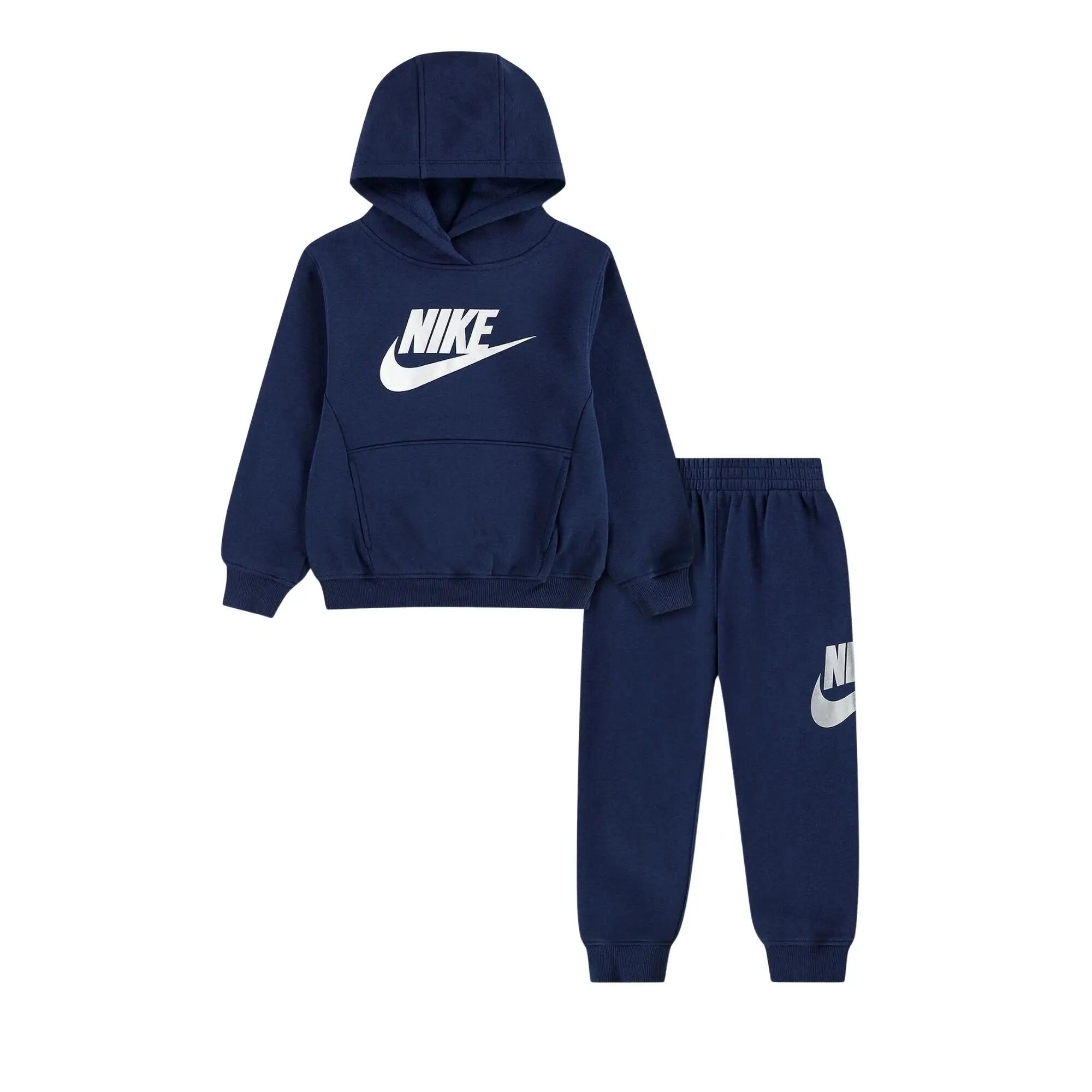 Nike - Kinder Trainingspak Capuchon Club Fleece, Blauw 3/5