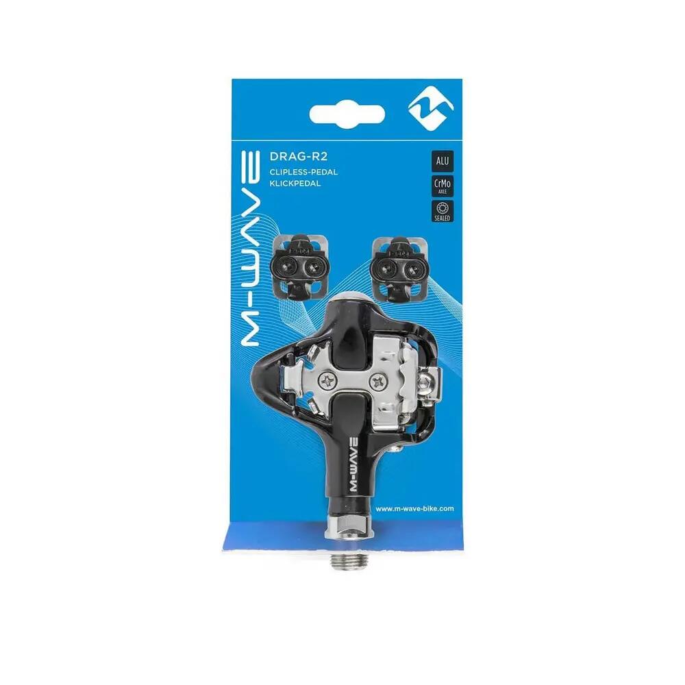 Pedały rowerowe górskie M-Wave Drag R2 Czarno/Srebrne 4/4