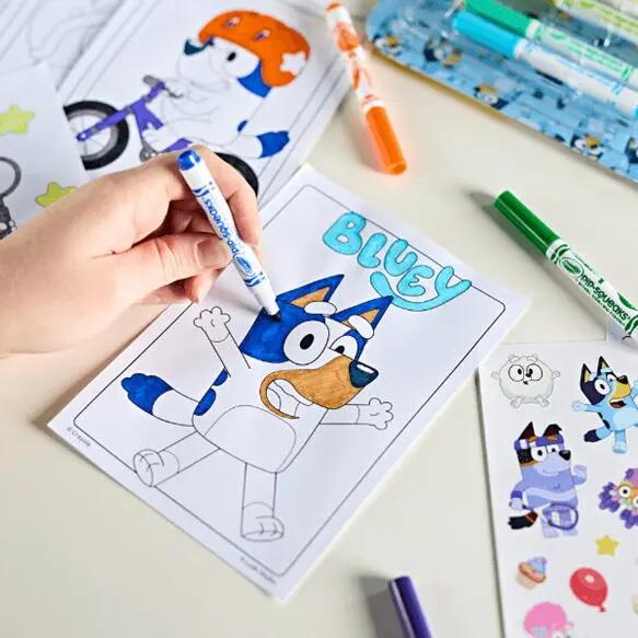 Mala de atividades Crayola Bluey - marcadores laváveis e autocolantes 5/5