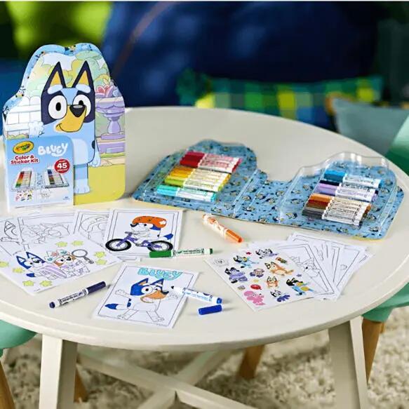 Mala de atividades Crayola Bluey - marcadores laváveis e autocolantes 4/5