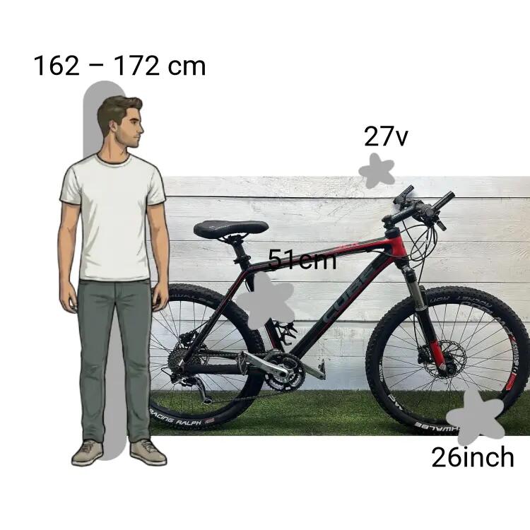 Gebraucht Cube Carbon Frame 2/4