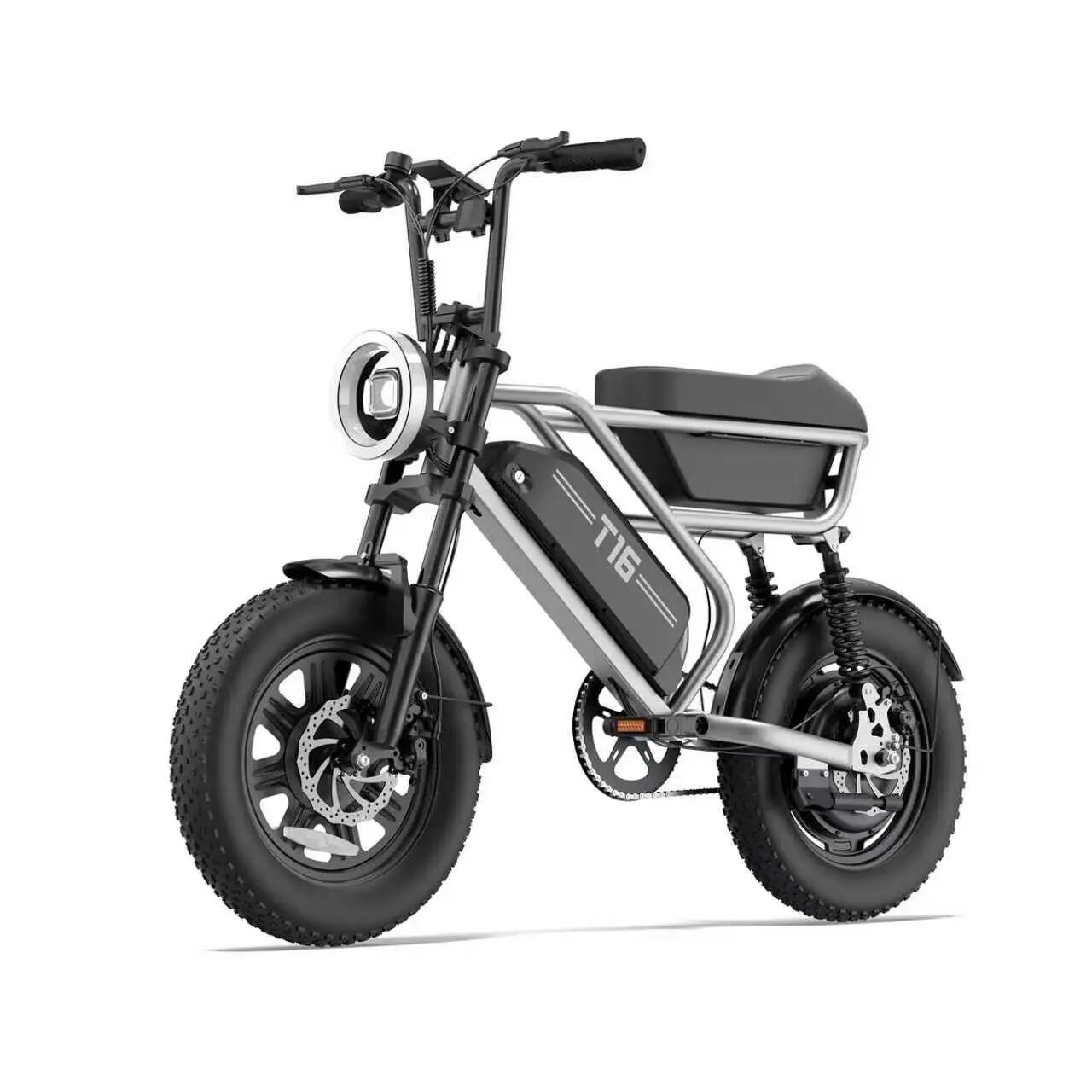 Adult E-Bike URLIFE T16 16" All-Terrain Tires 2/15