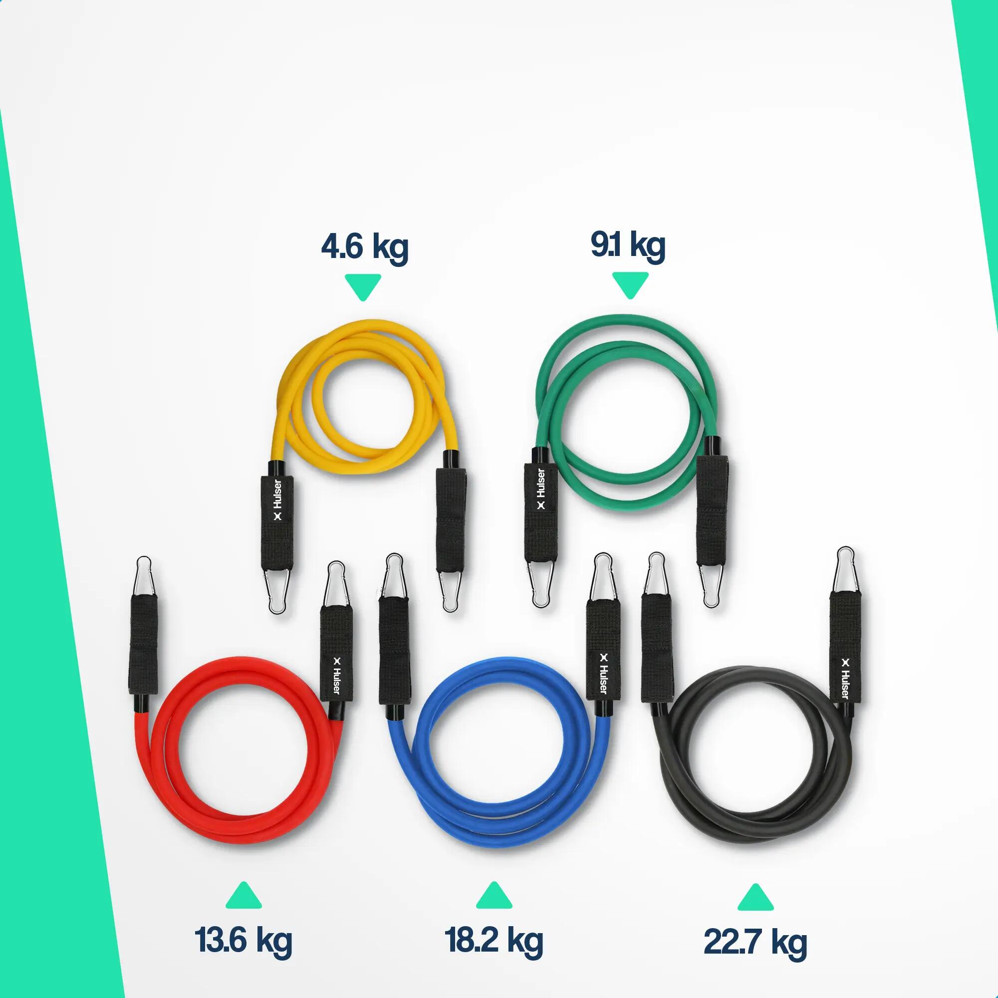 Fitness stepper 11 standen + weerstandsbanden tubes 4–23 kg 8/9