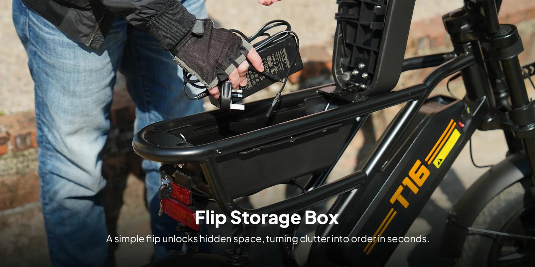 Adult E-Bike URLIFE T16 16" All-Terrain Tires 14/15