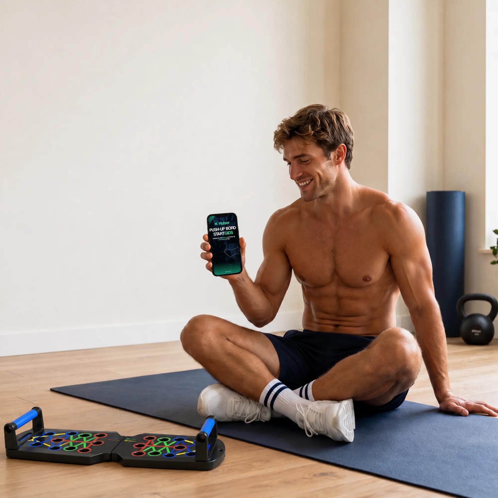 Planche de pompes musculation 14 positions + 2 bandes 5/6