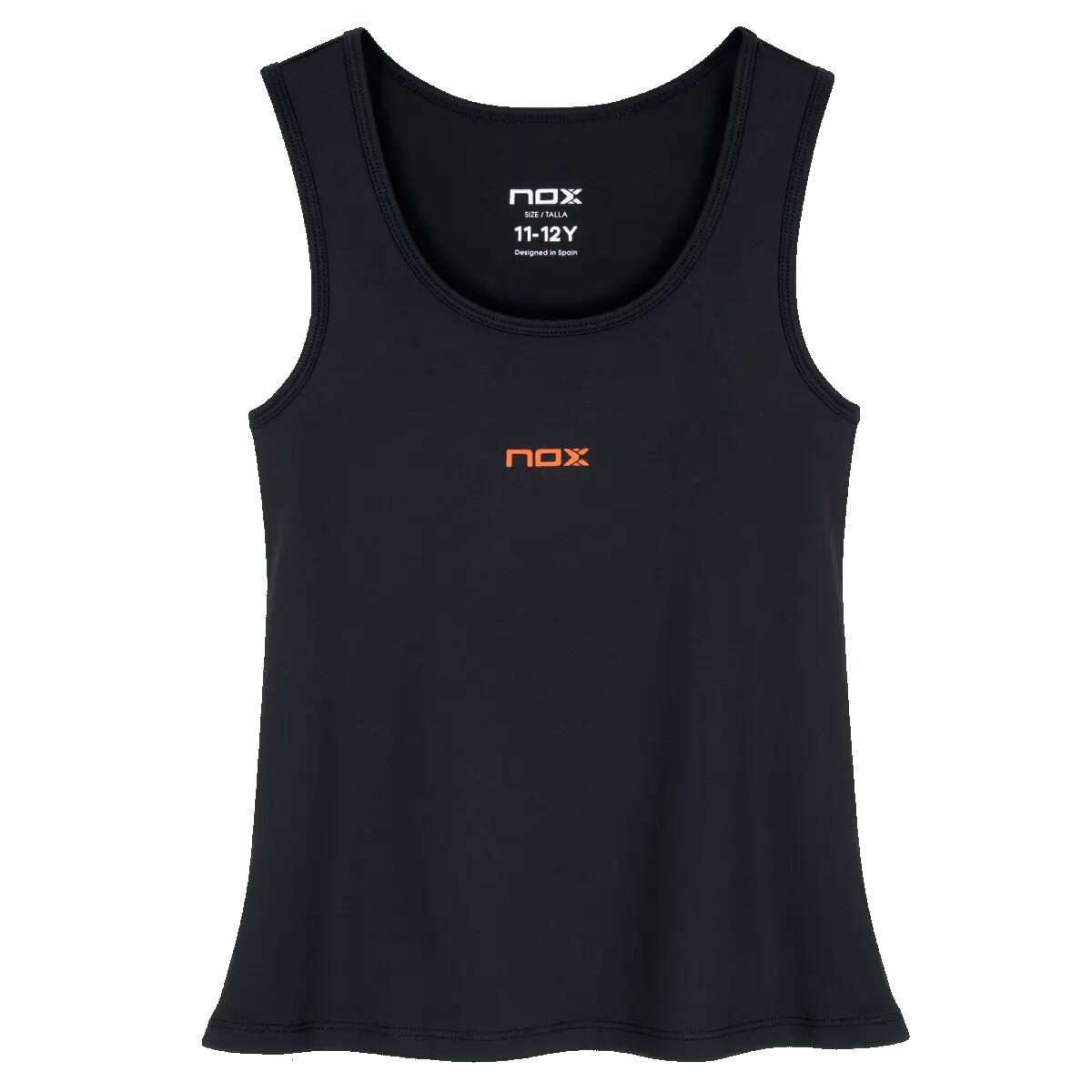 Camisola de Alças de Menina TEAM Preta 3/5