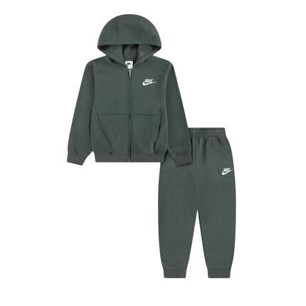 Nike - Kinder Trainingspak Capuchon en Rits Club Fleece, Groen
