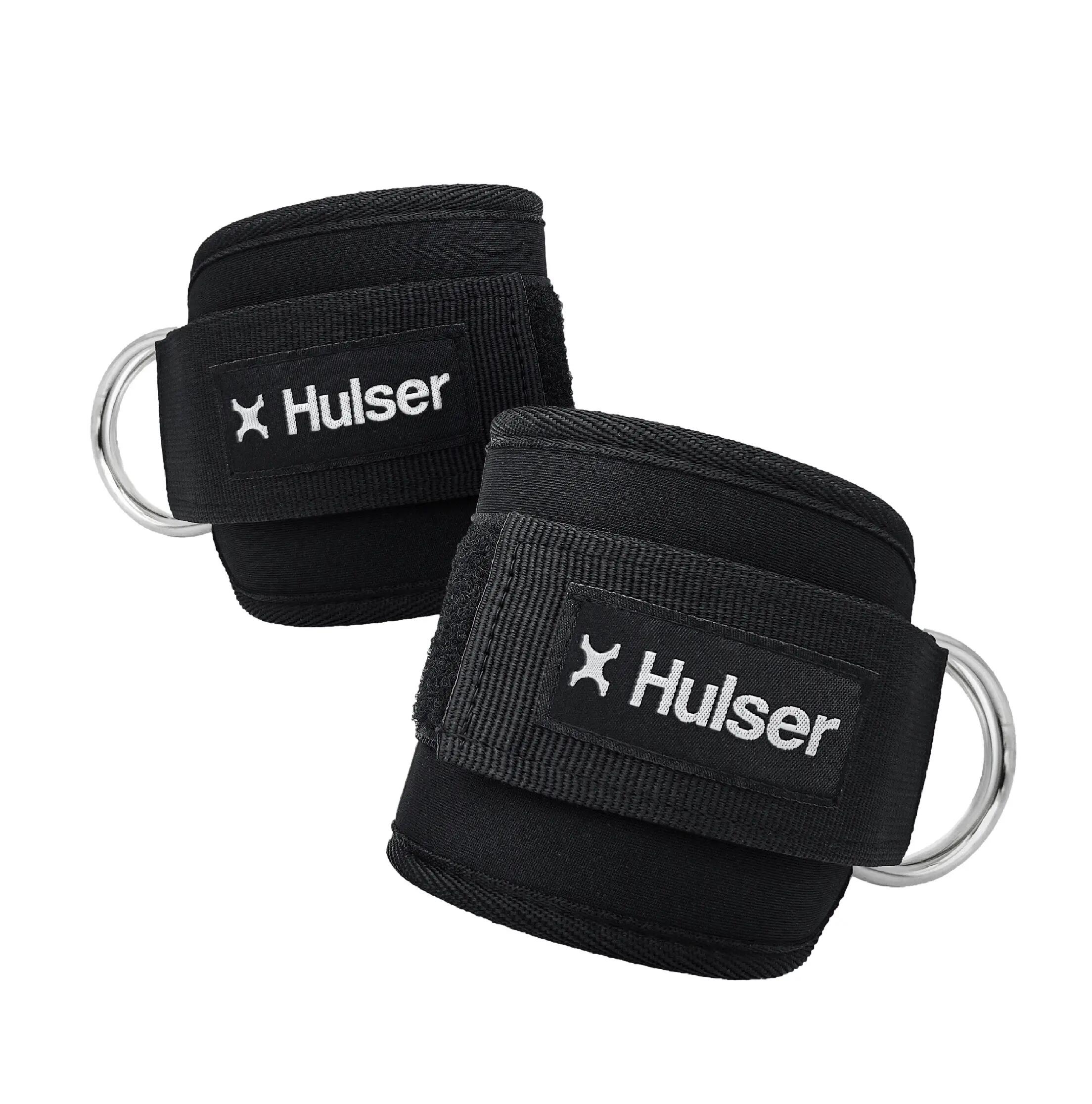 Ankle straps fitness met 3 booty bands 8–32 kg en lifting straps 2/4