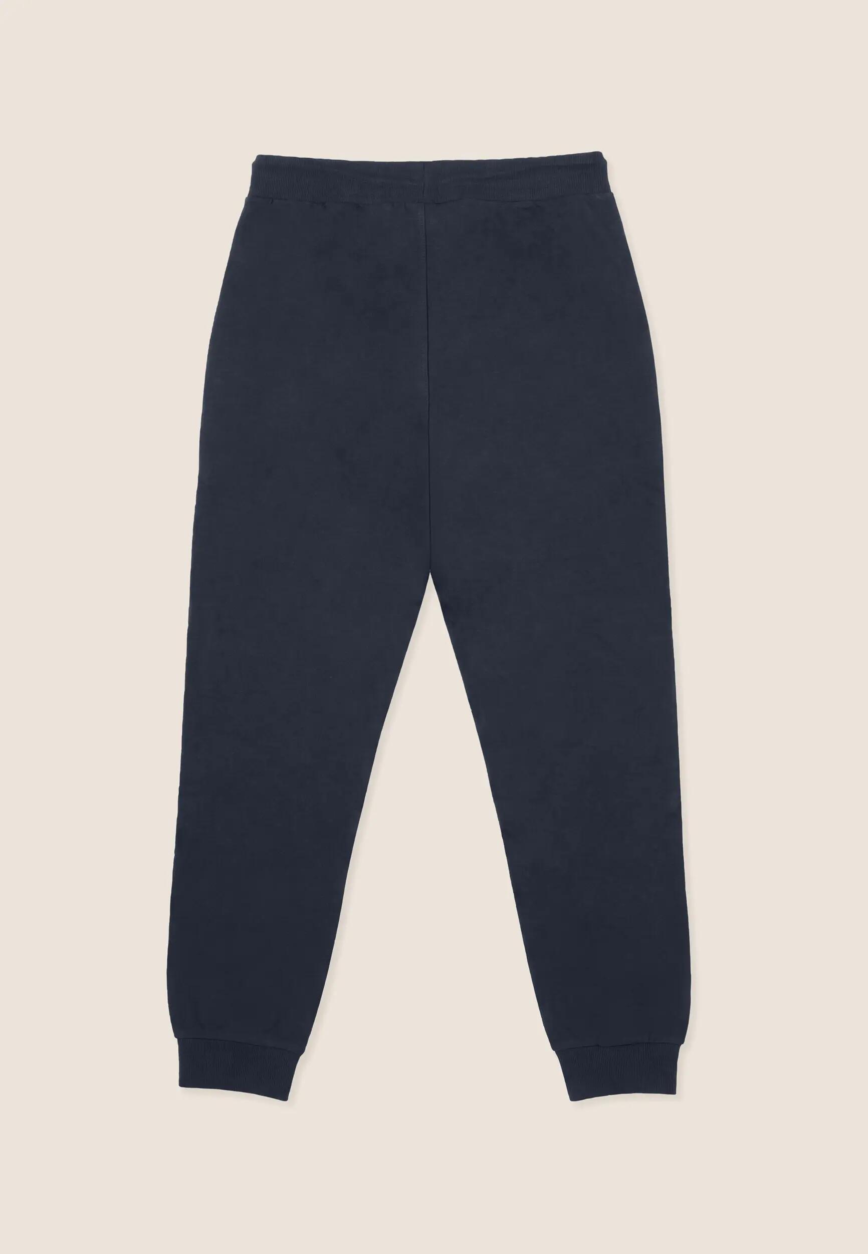 Pantalón de hombre de felpa con puño y bolsillos con cremallera 2/3
