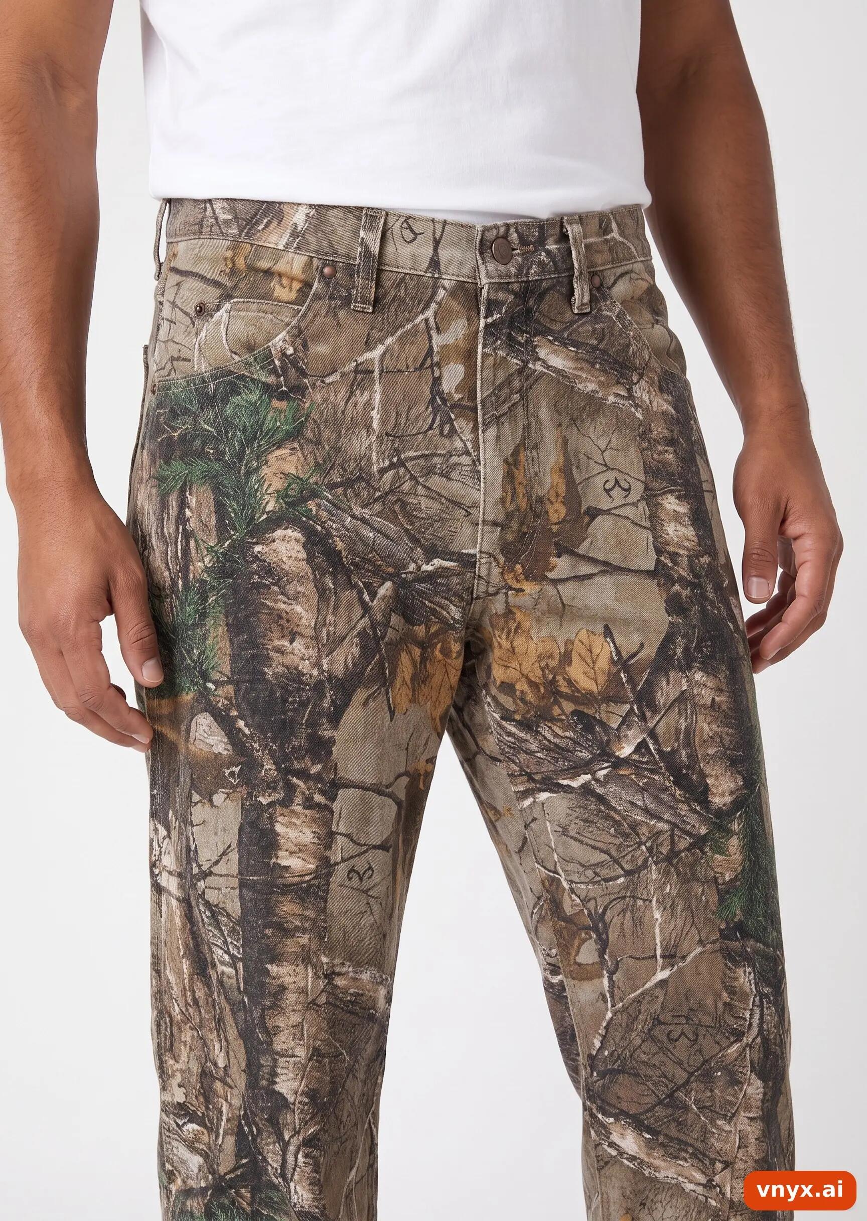 Second Life - Vintage Wrangler Brown Camo Jeans Men 36 32 5/5