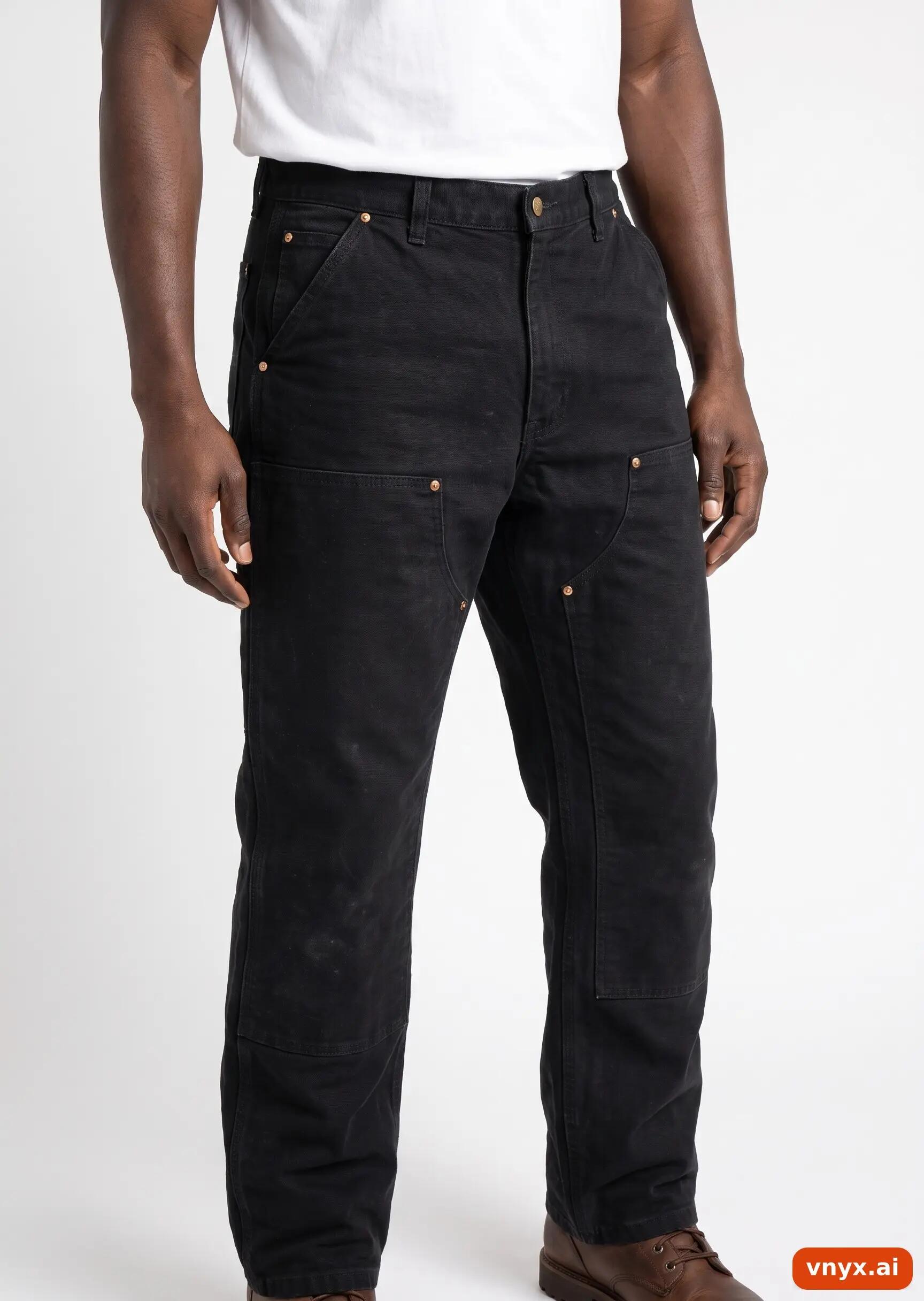 Second Life - Vintage Carhartt Black Trousers Men 30 31 5/5