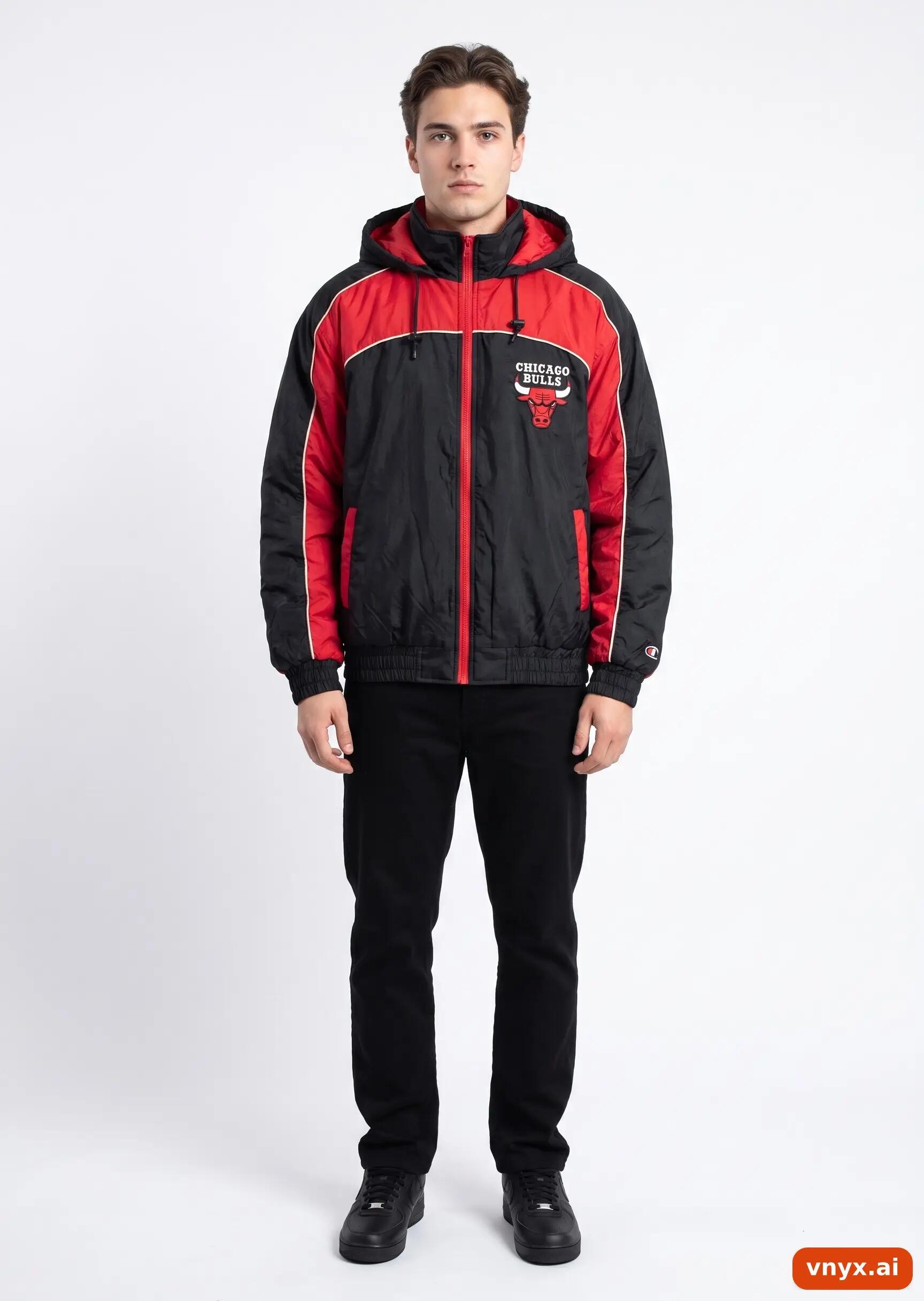 Second Life - Vintage NHL Black-Red Sports Jacket Men L 3/5