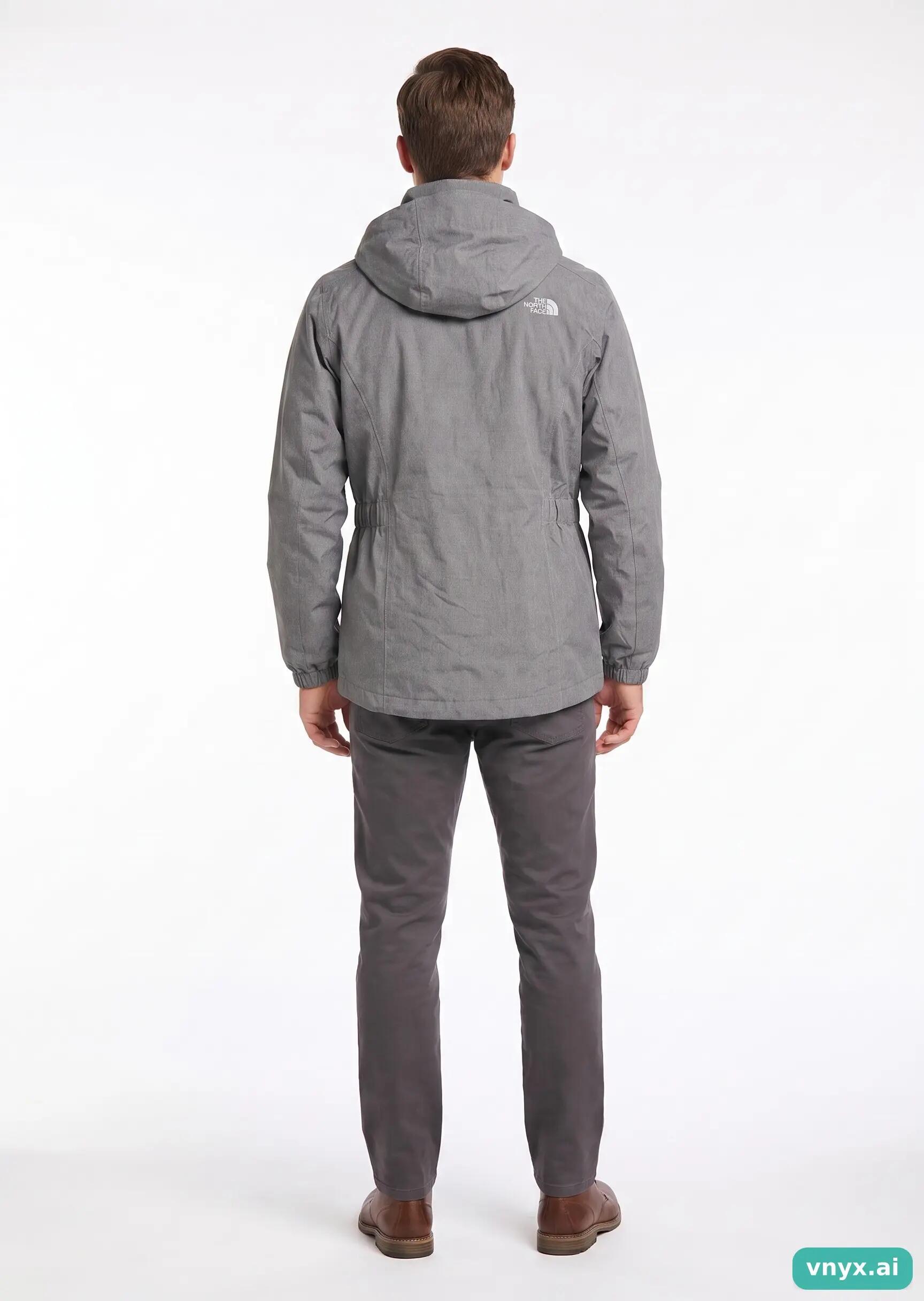 Second Life - Vintage The North Face Grey Outdoor Jacket Men 4/5