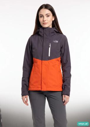 Second Life - Vintage The North Face Dark Purple & Orange Outdoor Jacket Women