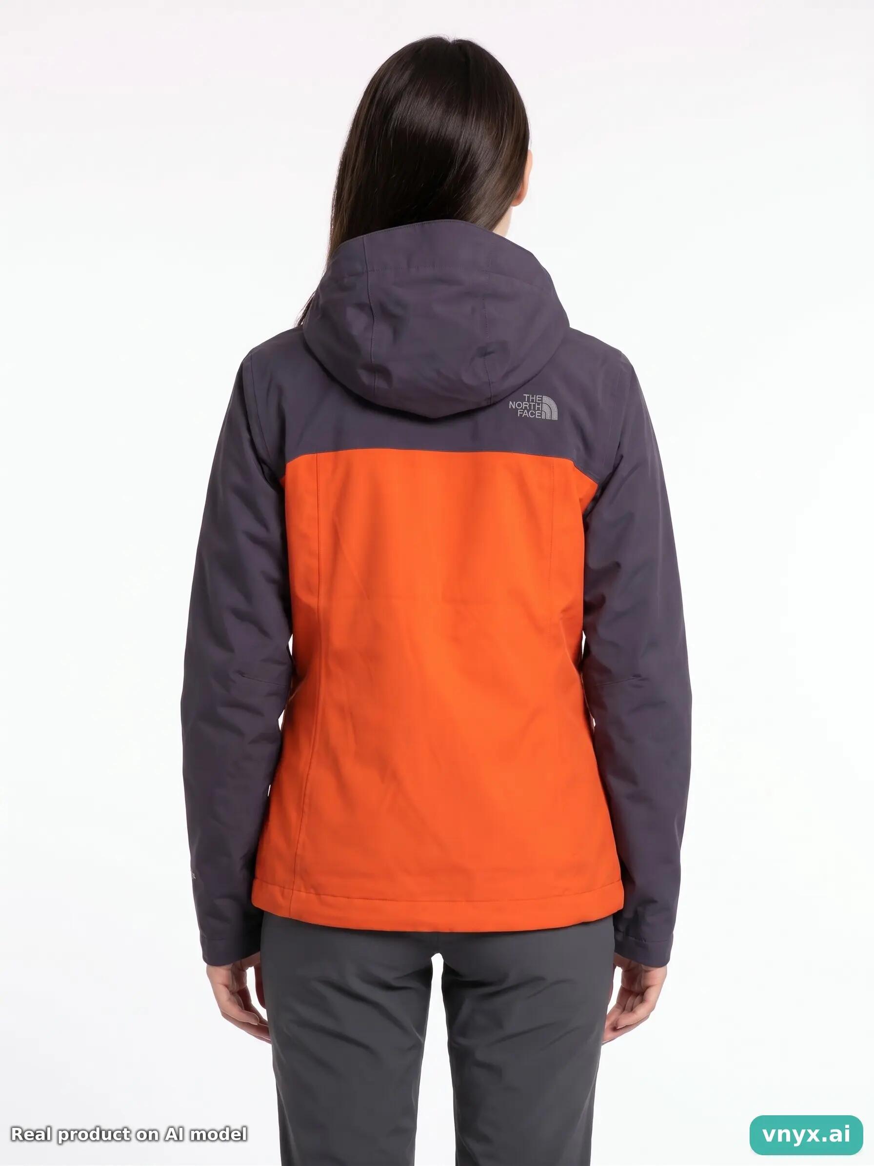 Second Life - Vintage The North Face Dark Purple & Orange Outdoor Jacket Women 5/5