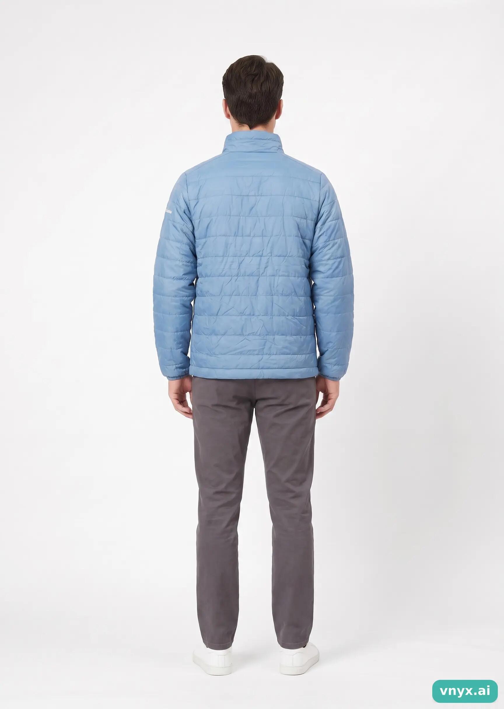 Second Life - Vintage Columbia Sportswear Sky Blue Puffer Jacket Men M 4/5