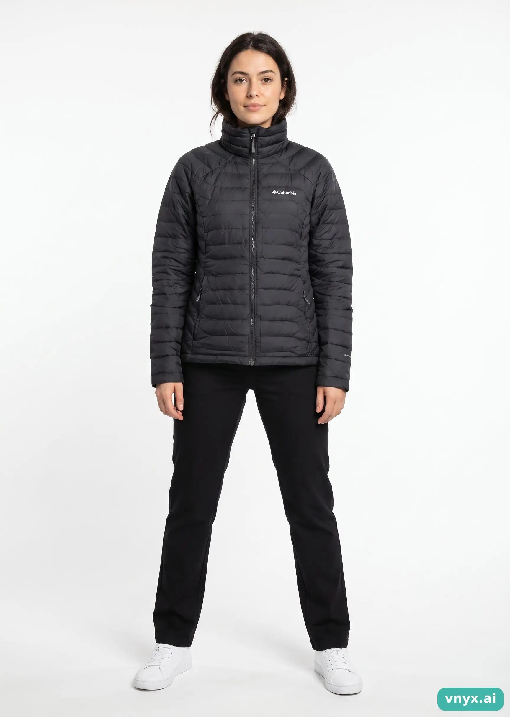 Second Life - Vintage Columbia Charcoal Puffer Jacket Women M 3/5