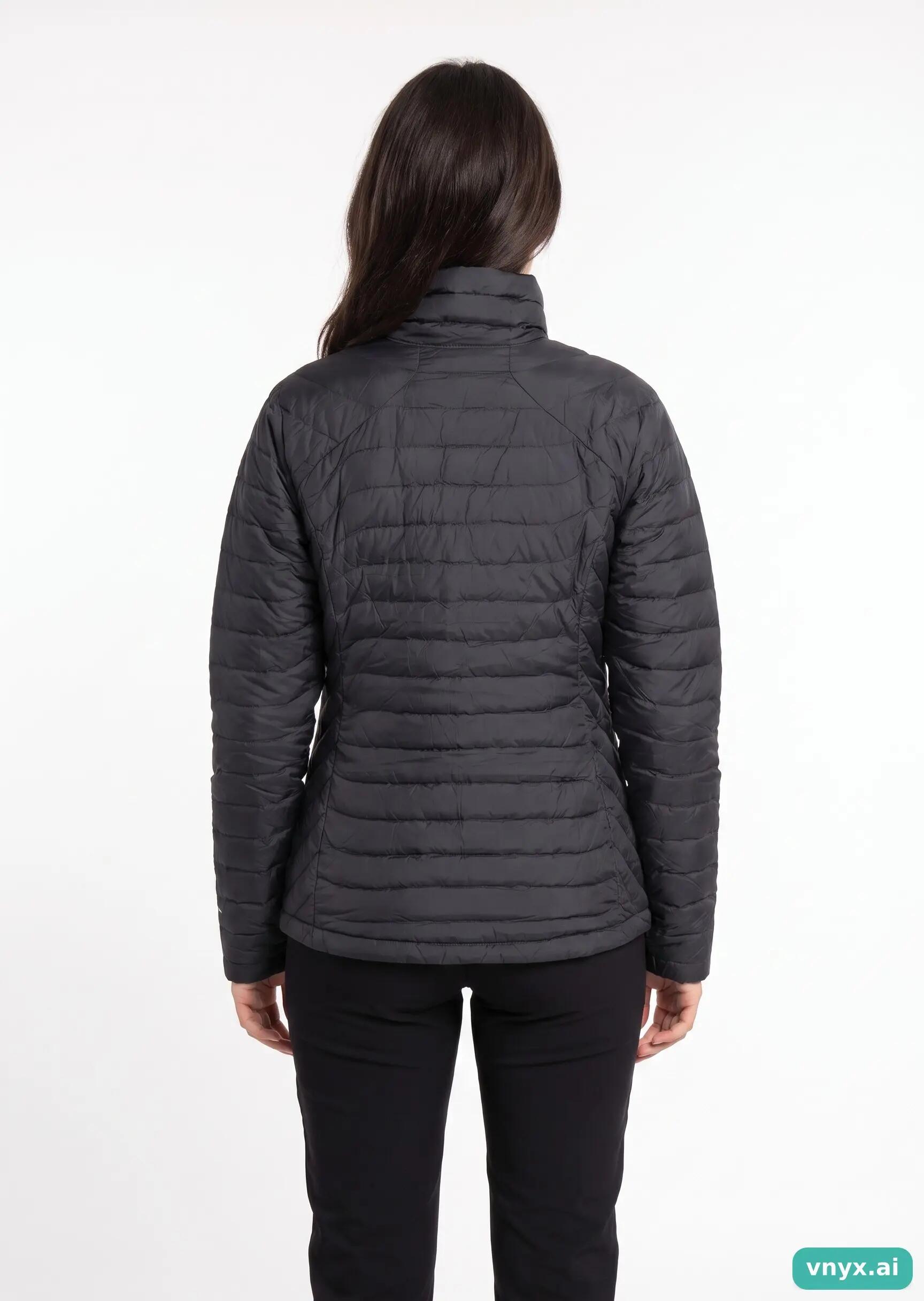Second Life - Vintage Columbia Charcoal Puffer Jacket Women M 2/5