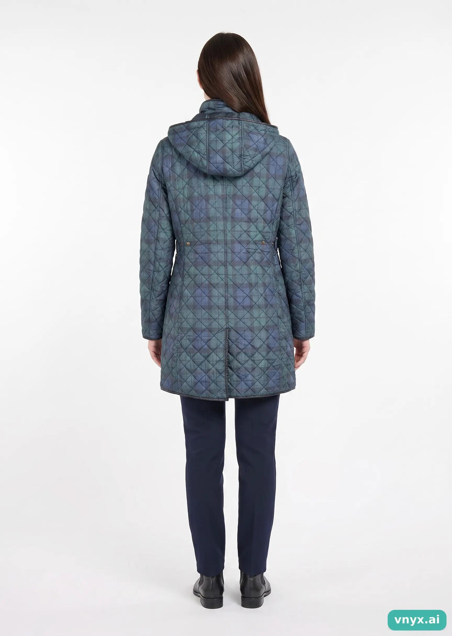 Second Life - Lauren Ralph Lauren Long Coat in Dark Green size M 4/5