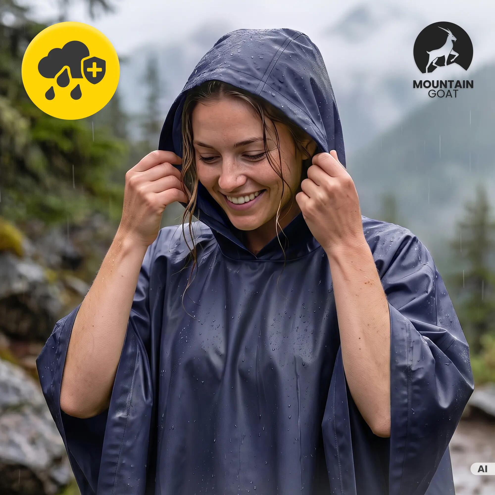 Peleryna przeciwdeszczowa turystyczna dla dorosłych Mountain Goat 5/14