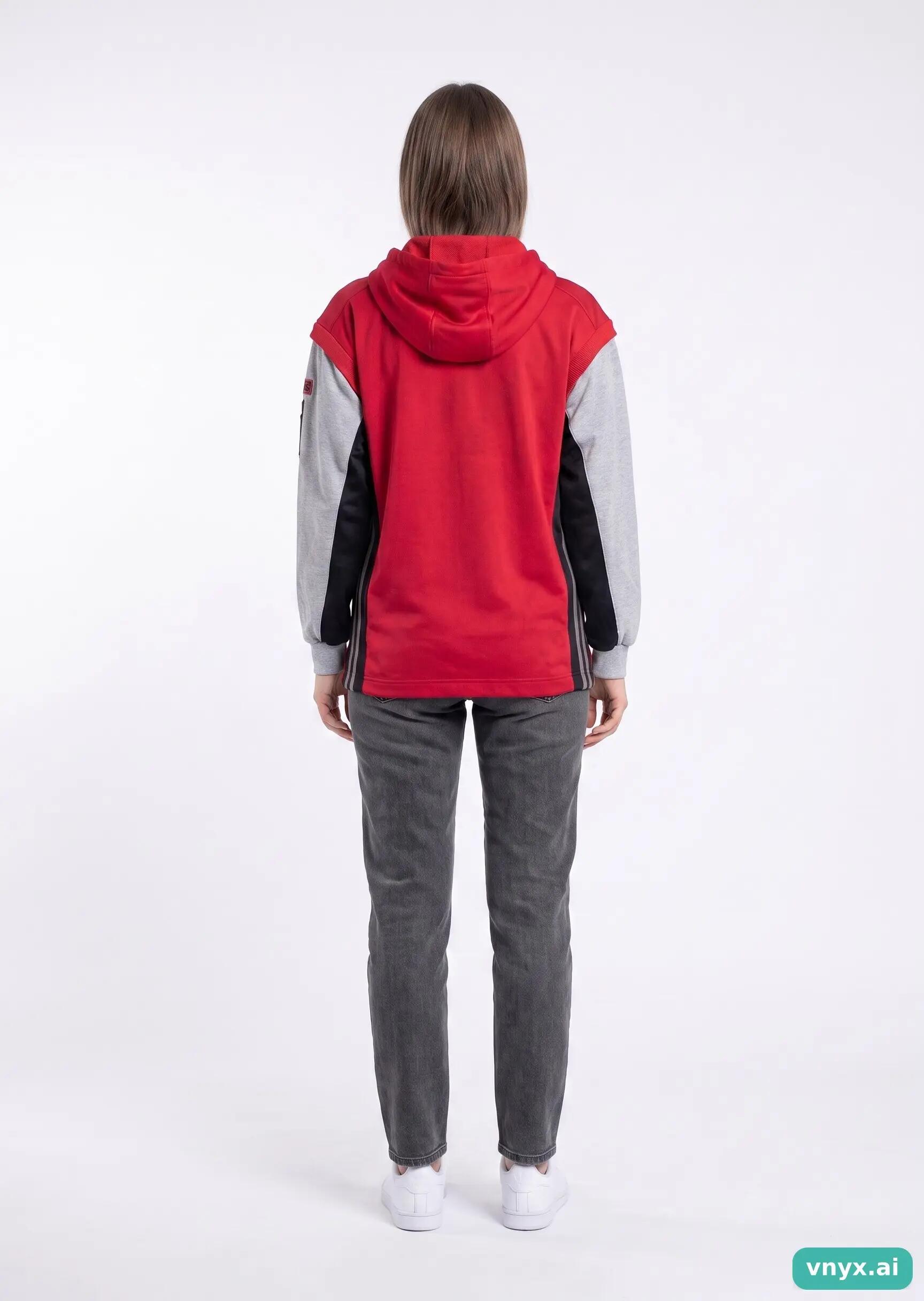 Second Life - Vintage Adidas Vibrant Red Hoodie Women M 4/5