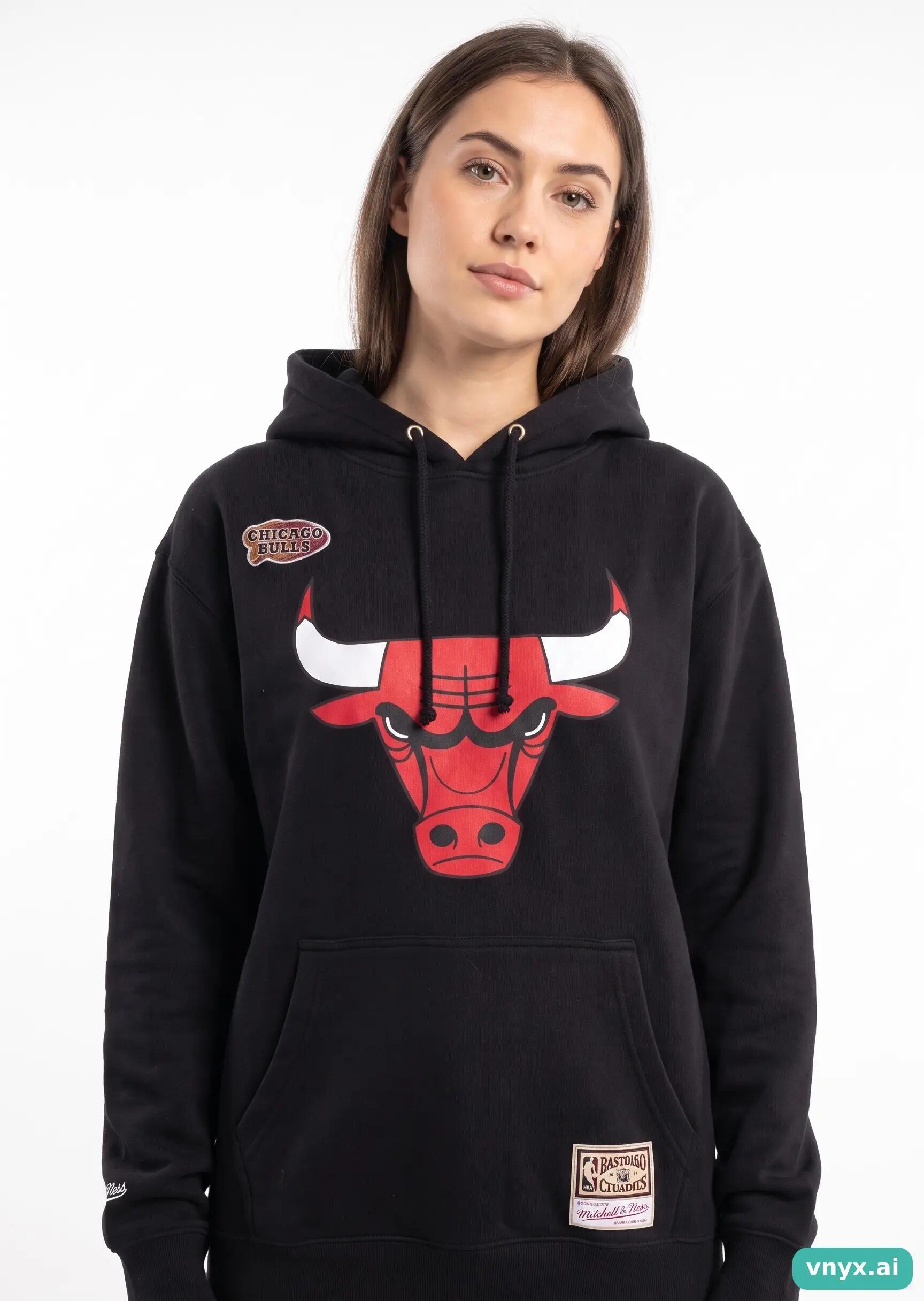 Second Life - Vintage Mitchell & Ness Black Hoodie Women L 5/5