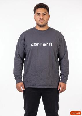 Second life - vintage carhartt charcoal long sleeve men xl