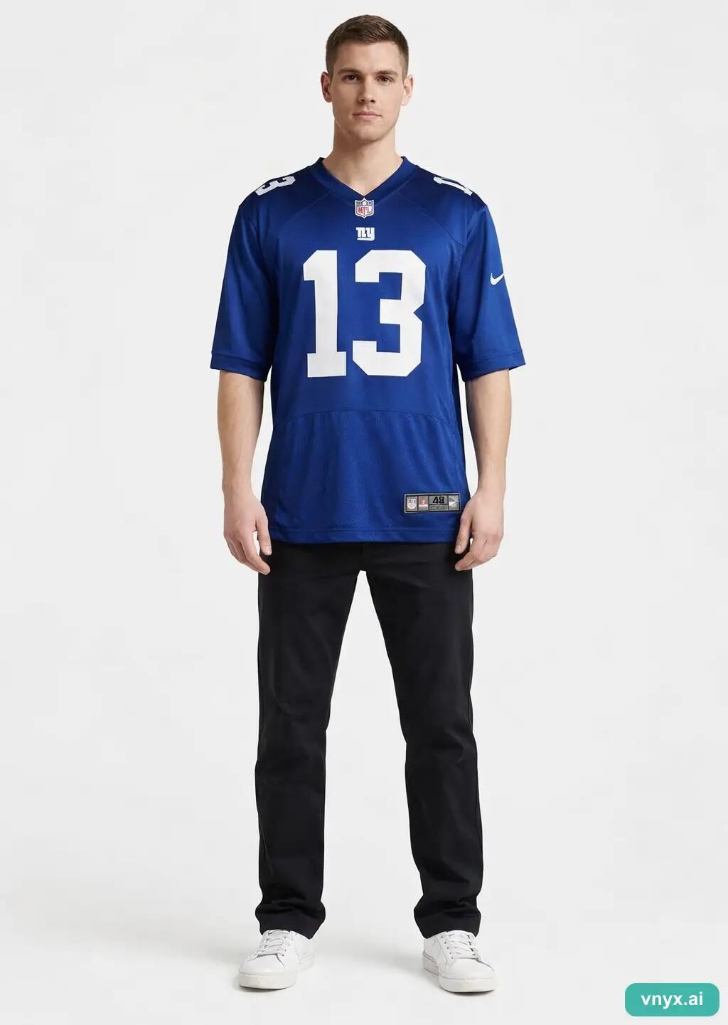 Second Life - Regular Nike Jersey in Blue size 48 Sports T-shirt 3/5