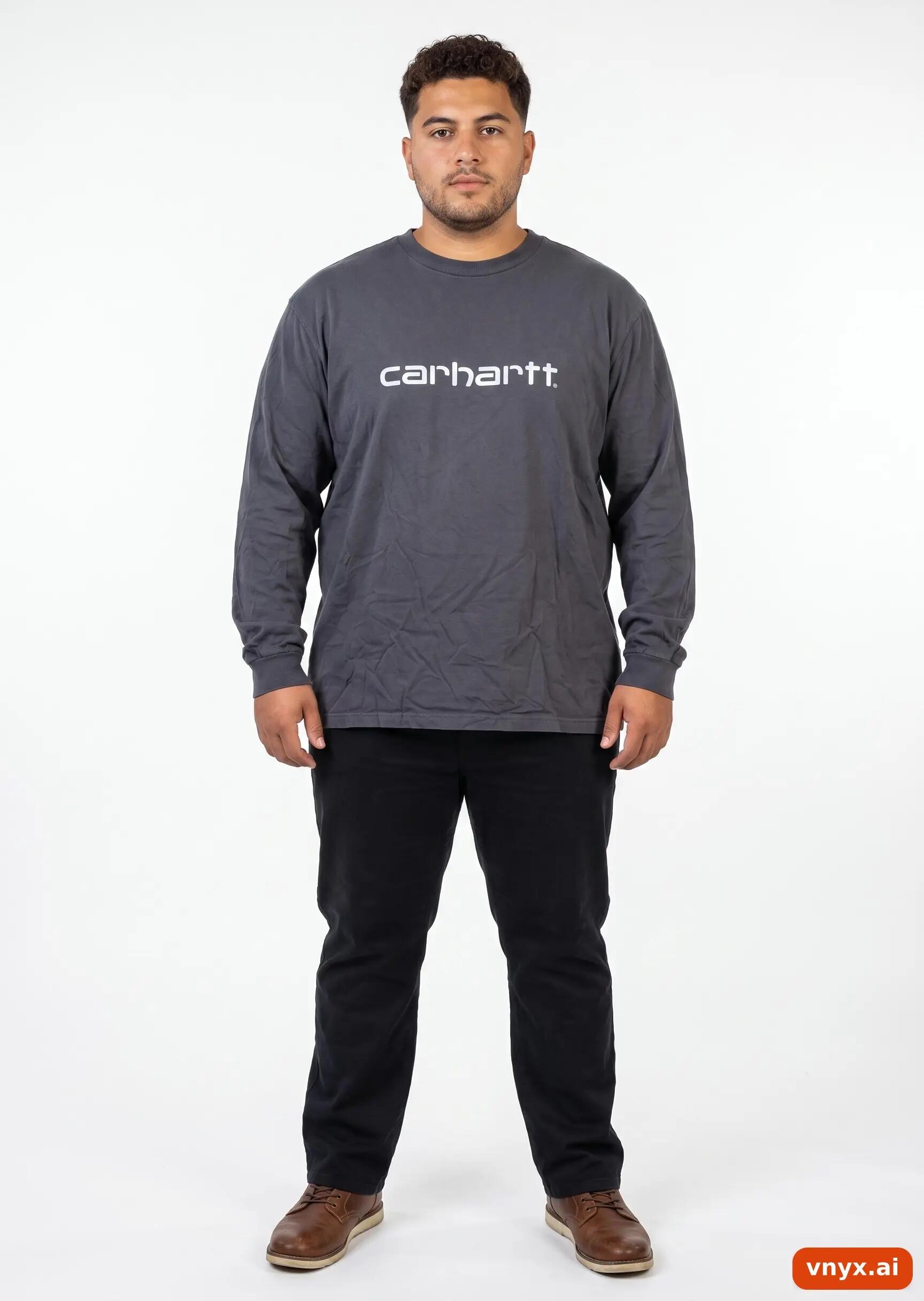 Second Life - Vintage Carhartt Charcoal Long Sleeve Men XL 3/5