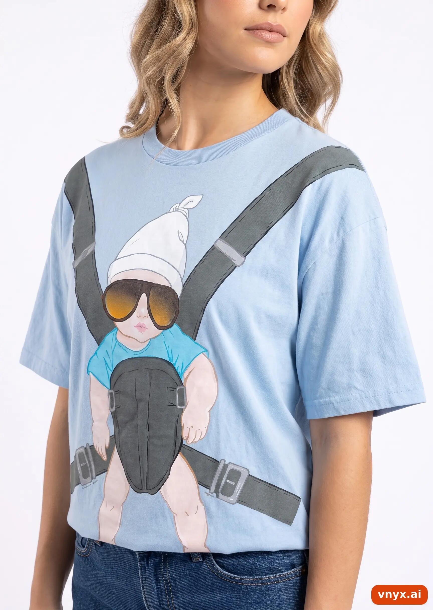 Second Life - Vintage Gildan Sky Blue T-Shirt Women XL 4/5