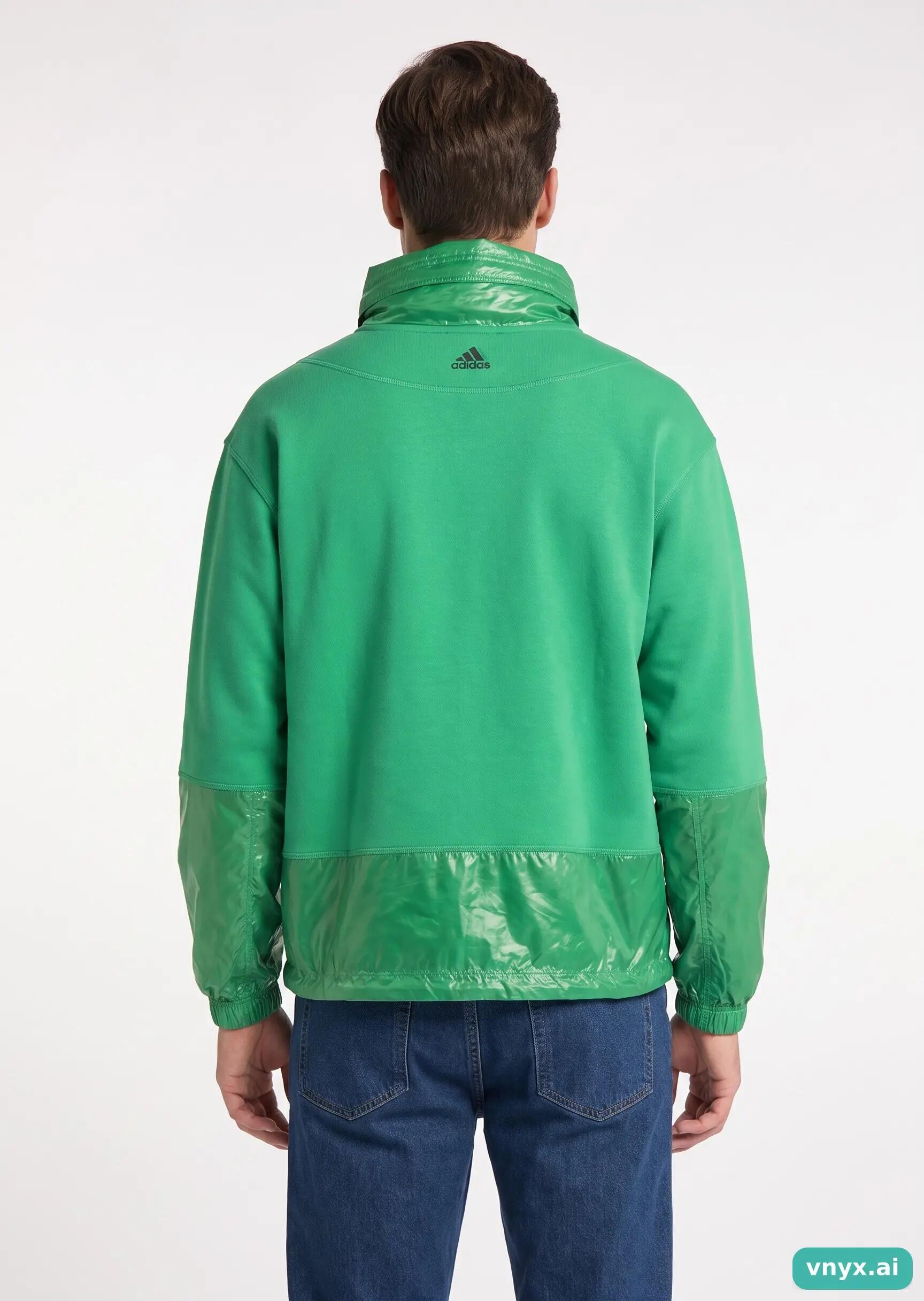 Second Life - Vintage adidas Jade Green Hoodie Men S 2/5